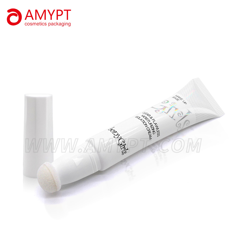 Outils de maquillage Tube en plastique cosmétique flocage Tube applicateur éponge