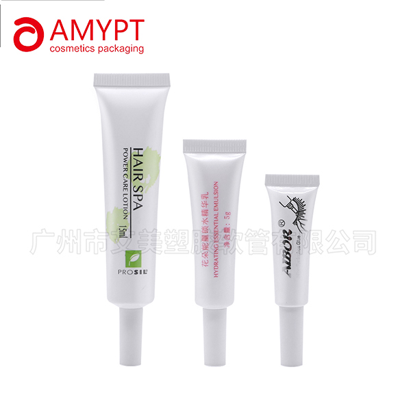 Tube en plastique de compression vide fait sur commande cosmétique d'emballage long