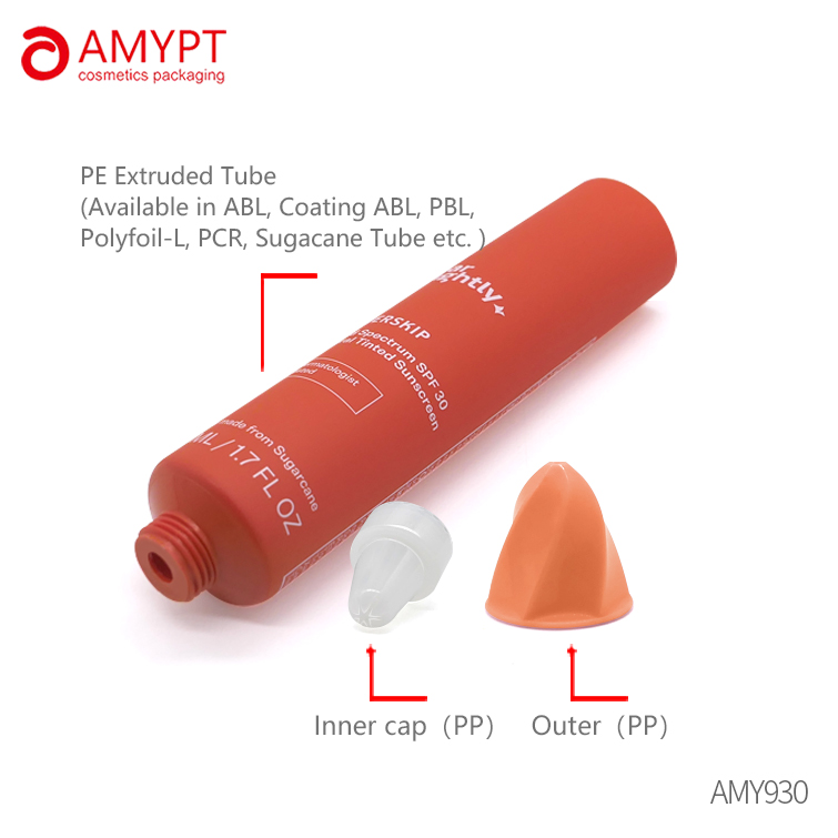 Tube à presser en plastique vide personnalisé pour les cosmétiques