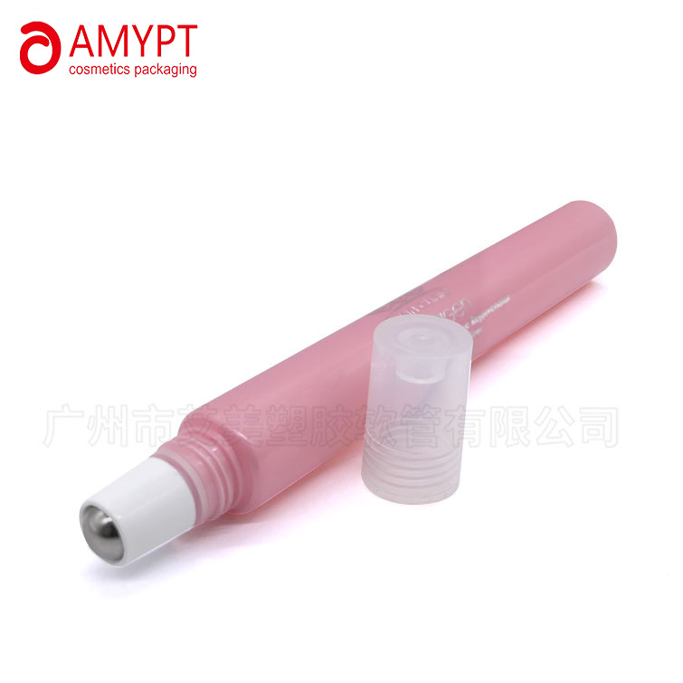 Tube en plastique de massage avec tubes d'emballage pour applicateur à bille unique