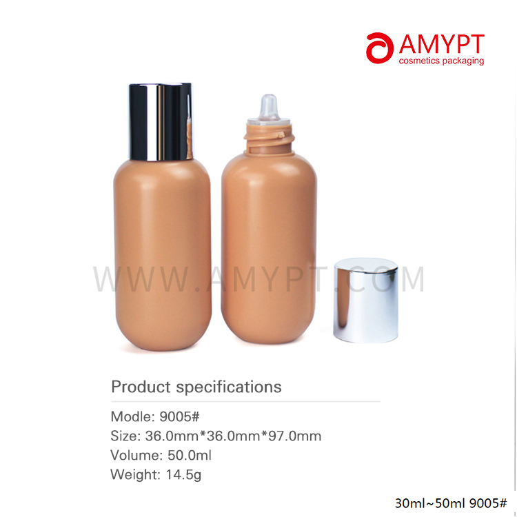 Bouteille de base de maquillage en plastique cosmétique 30 ml-50 ml