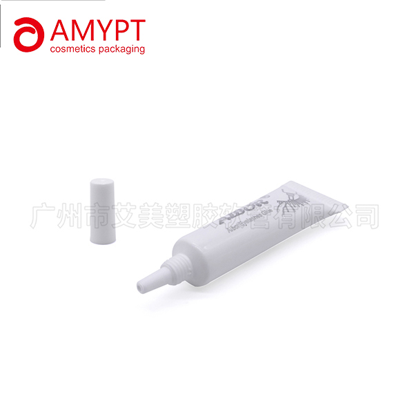 Tube en plastique de compression vide fait sur commande cosmétique d'emballage long